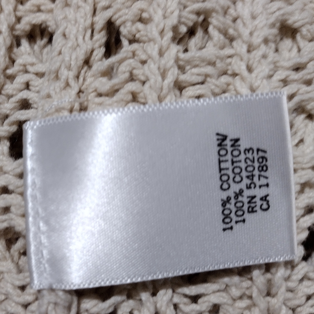 Banana Republic Crotchet Pull Over Sweater Cover Up Top l Size Small - Picture 3 of 6